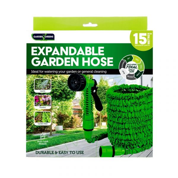 Premium Garden Hose Magic Expanding 5m (Expands To 15m) 5pc