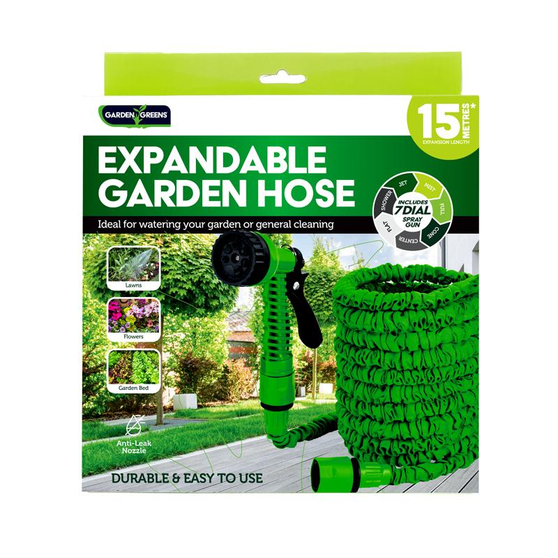Premium Garden Hose Magic Expanding 5m (Expands To 15m) 5pc