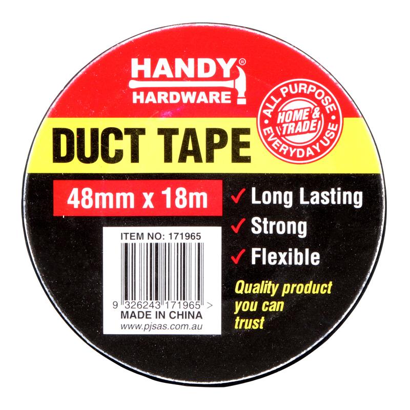 Handy Hardware Duct Tape 48mm x 18m - Black