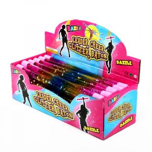 Cheerleader Baton With Glitter 31cm x 1.8cm