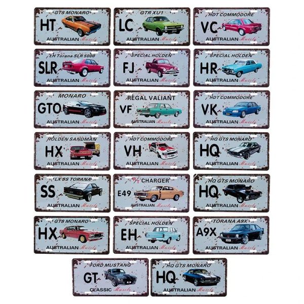 Aussie Car Plate Sign 20cm x 30cm