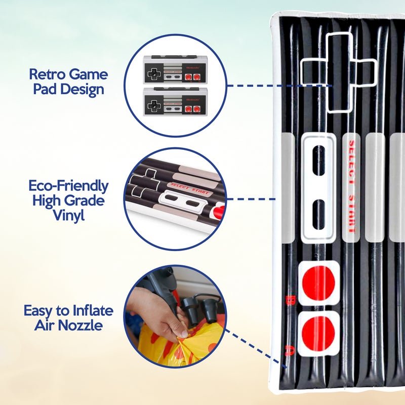 Inflatable Retro Game Control Air Bed - 140x60cm - Image 4