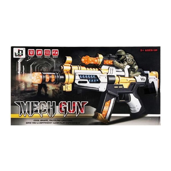Light Up Combat Machine Rifle Toy