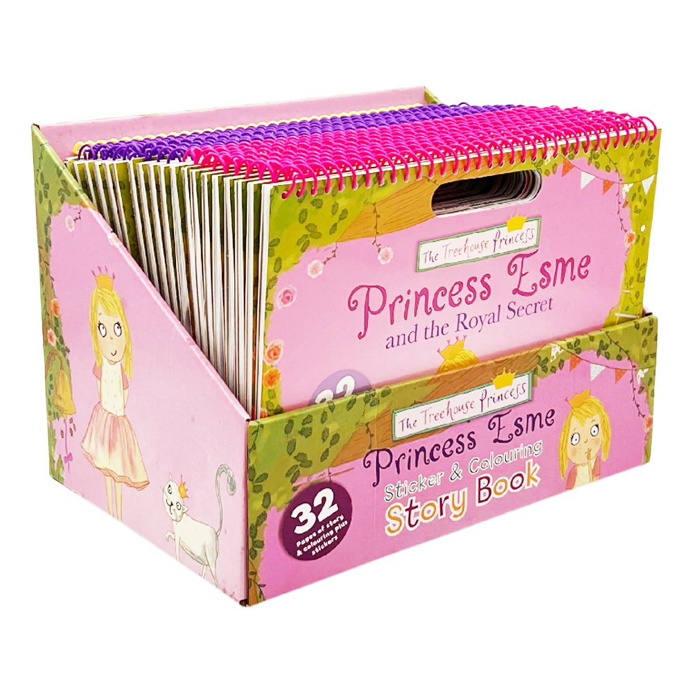 A4 Landscape Princess Esma Sticker & Colouring Story Book - CDU