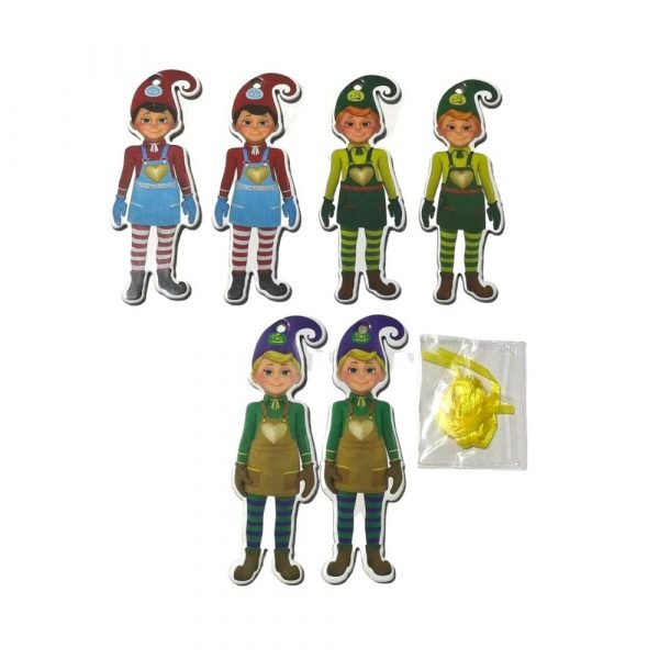 Elf Mates Tree Decorations - 6 Pieces