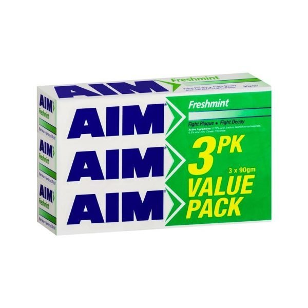 Aim Toothpaste Freshmint Value 3 Pack - 90g