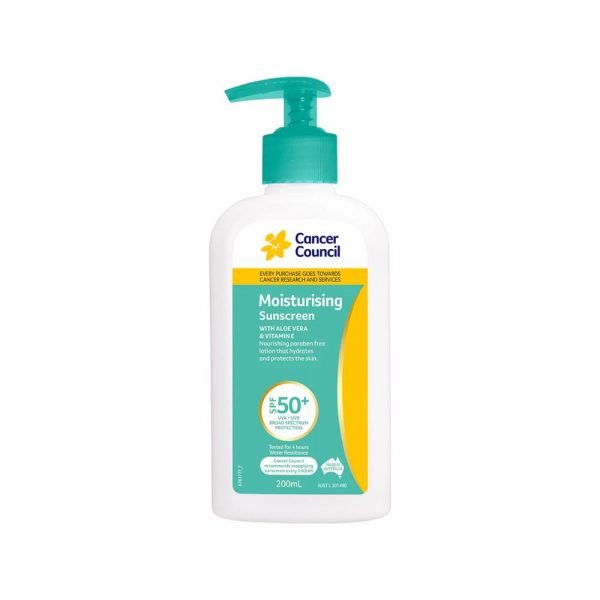 Cancer Council Moisturising Sunscreen SPF50+ - 200mL
