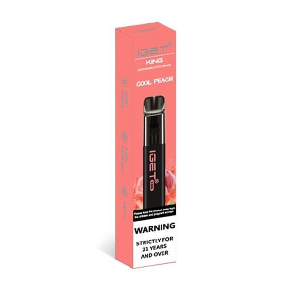 IGET King Disposable Vape - Cool Peach - 2600 Puffs