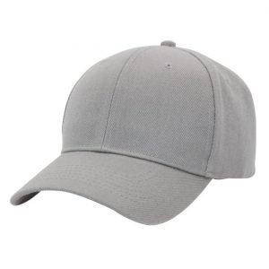 Plain Grey Baseball Cap