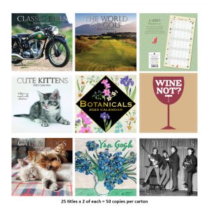2024 Square Wall Calendar by The Gifted Stationery - Assorted Designs - Mix B