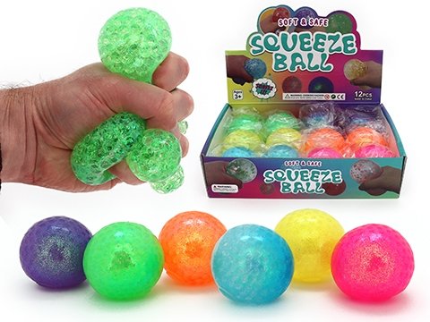 Squishy Water Ball with Glitter - CDU