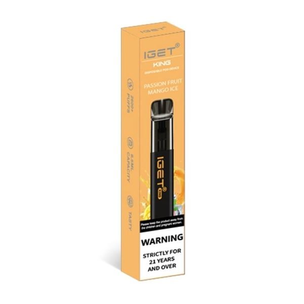 IGET King Disposable Vape - Passion Fruit Mango Ice - 2600 Puffs