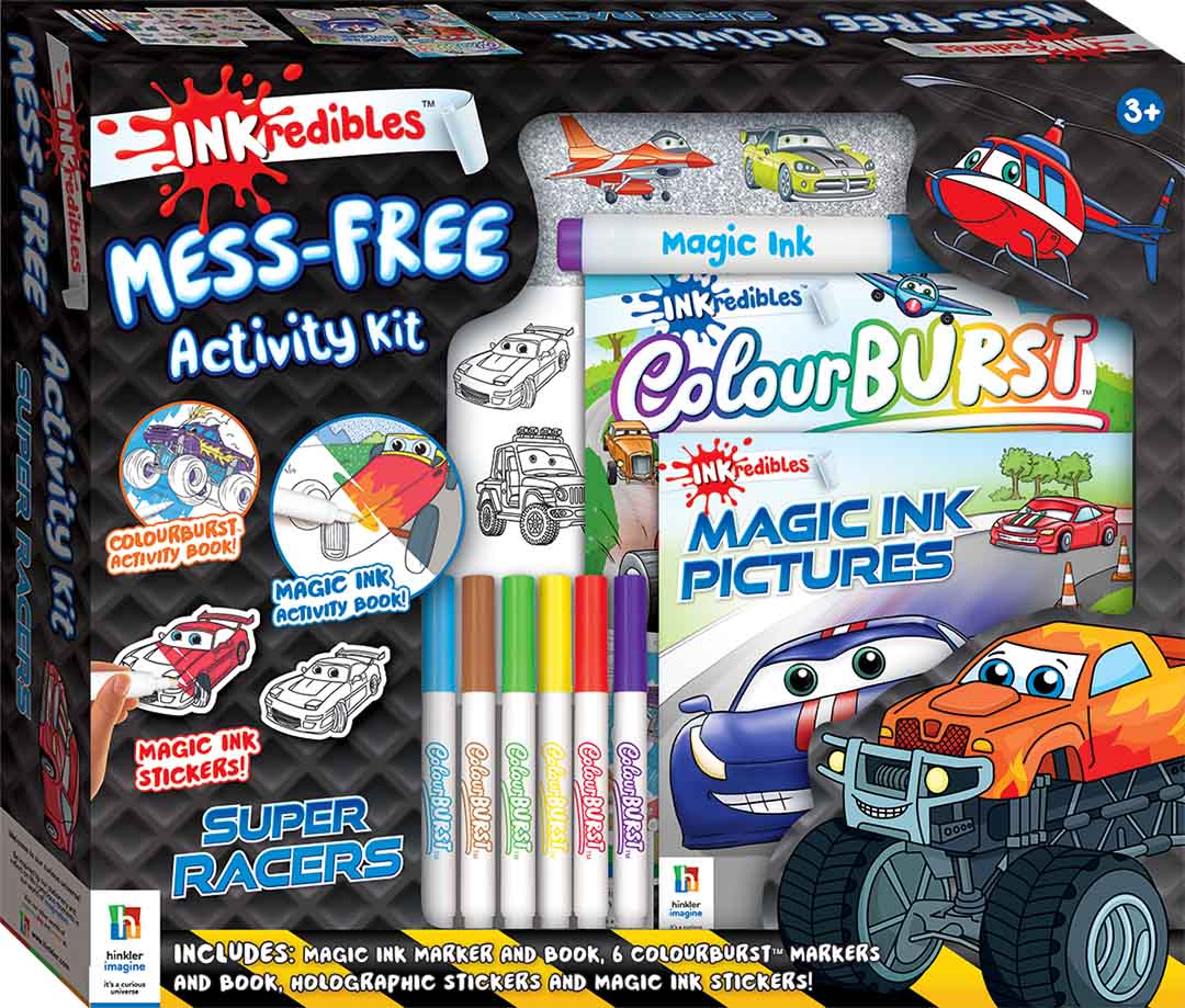 Hinkler Inkredibles Activity Kit: Super Racers