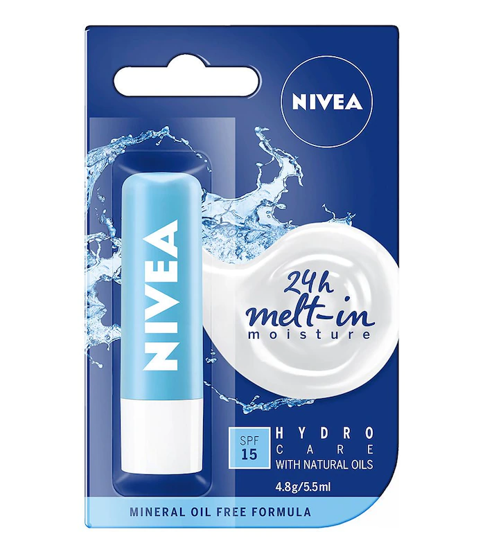 Nivea Lip Balm Hydro Care with SPF 15 - 4.8g