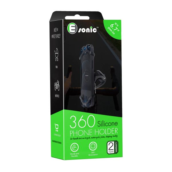 360 Silicone Bicycle/Pram Phone Holder