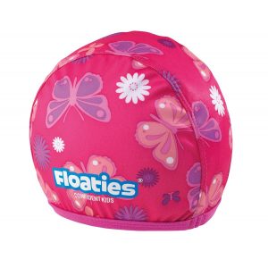 Floaties Girls’ Swimcap - Pink Butterfly