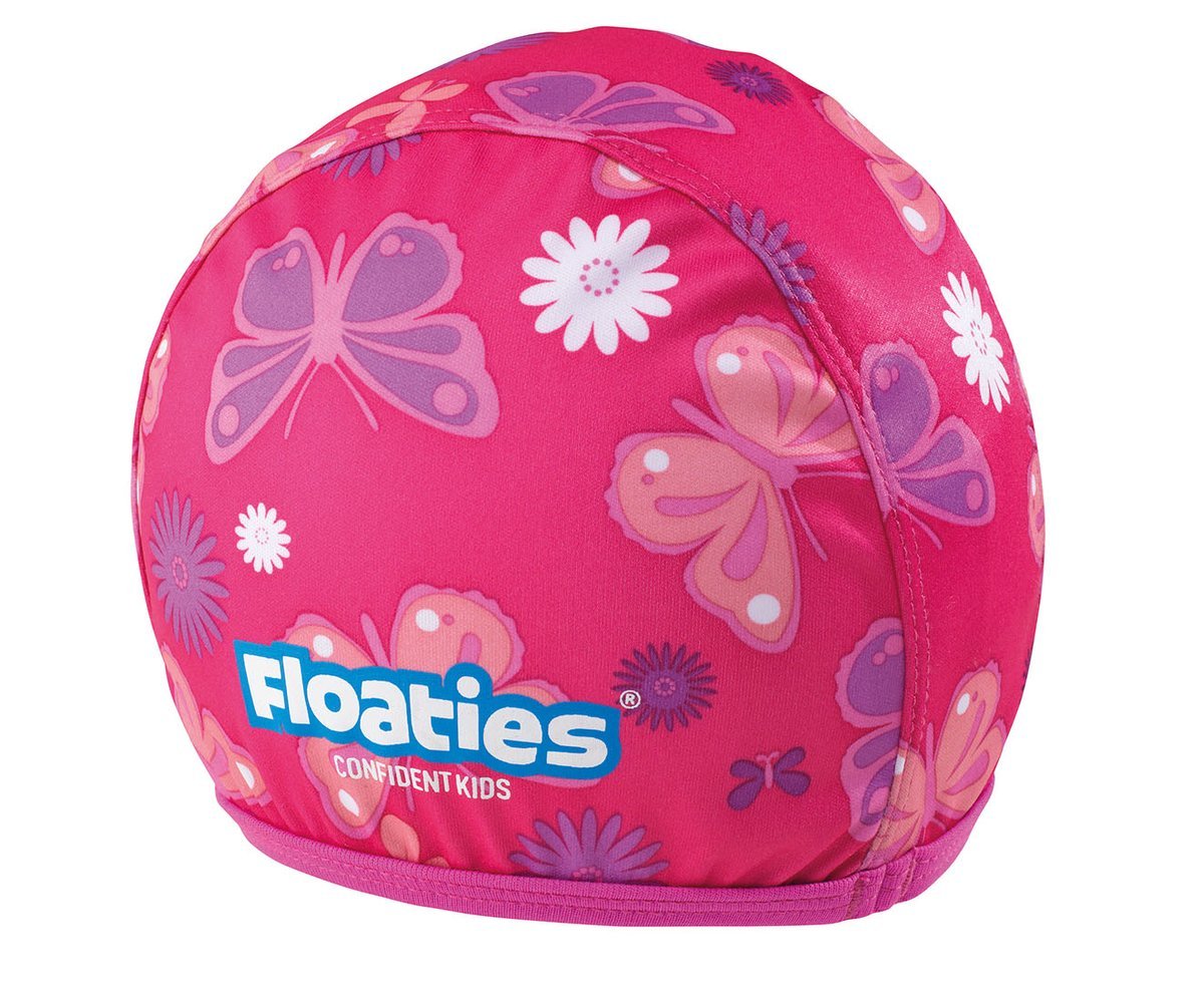 Floaties Girls’ Swimcap - Pink Butterfly