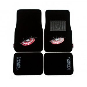 Marvel Avengers 4-Piece Car Mat Set - Captain America