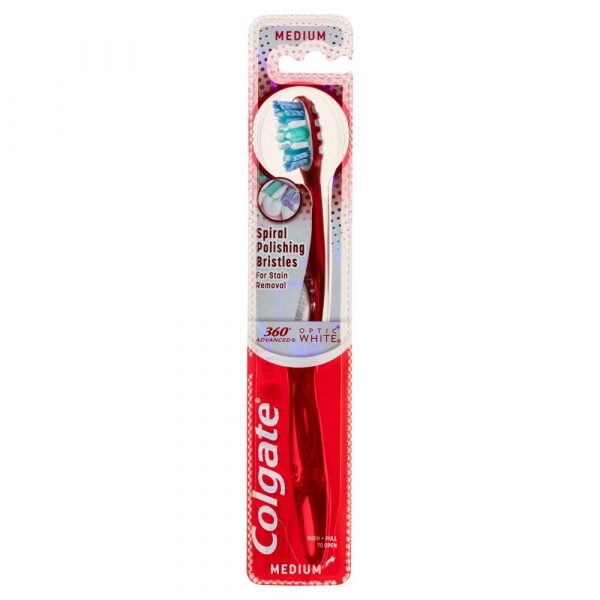 Colgate 360° Optic White Toothbrush - Medium