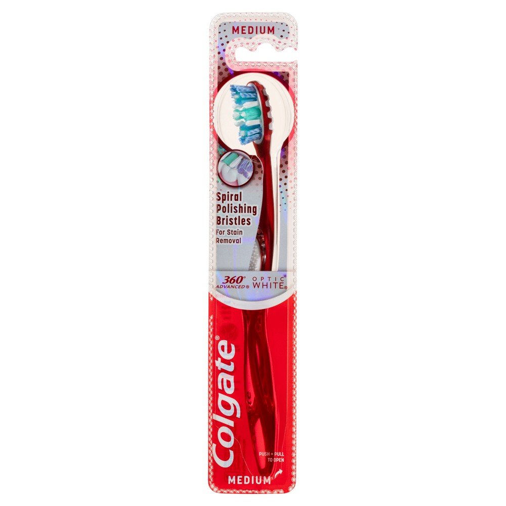 Colgate 360° Optic White Toothbrush - Medium