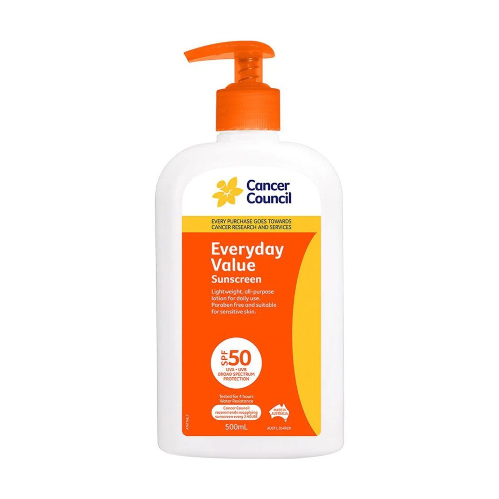 Cancer Council Everyday Value Sunscreen SPF 50+ 500mL