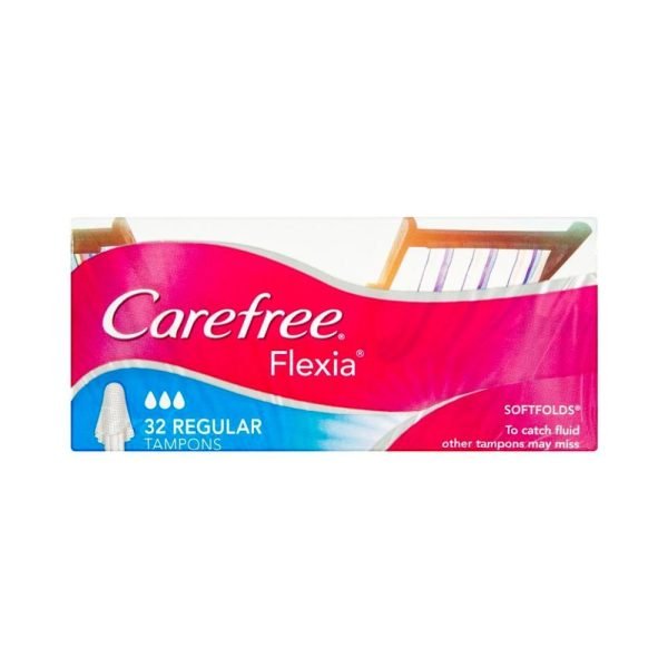 Carefree Flexia Regular Tampons - 32 Pack