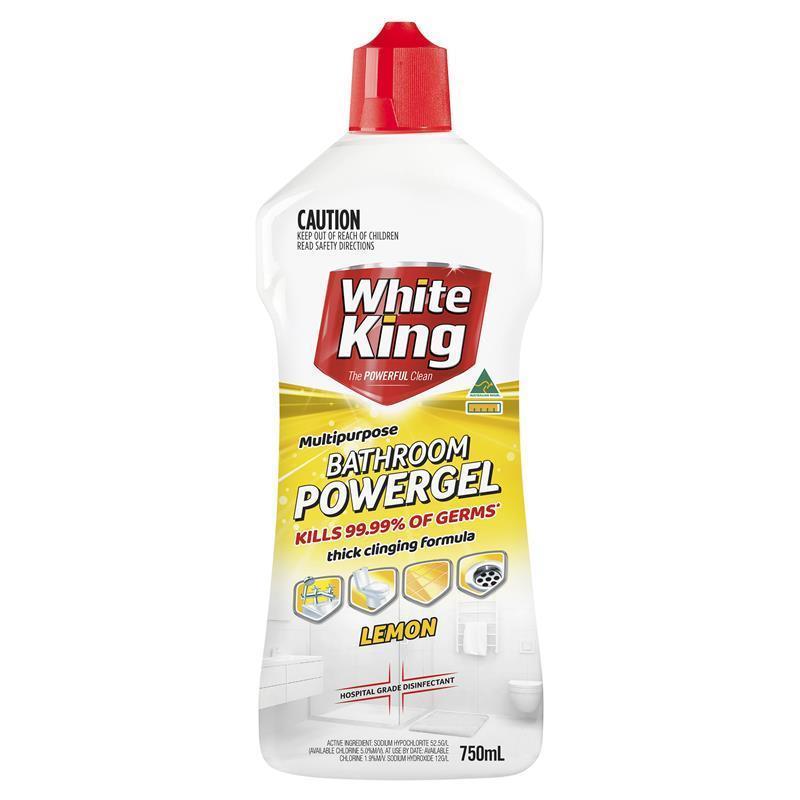 White King Multipurpose Lemon Bathroom Powergel - 750ml