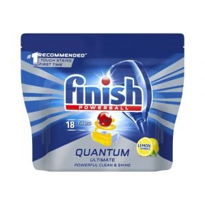 Finish Powerball Quantum Ultimate Dishwasher Tablets Lemon Sparkle - 18 pack