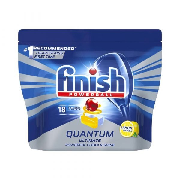 Finish Powerball Quantum Ultimate Dishwasher Tablets Lemon Sparkle - 18 pack