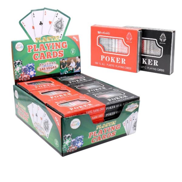 Plastic Coated Playing Cards - 2 Pack