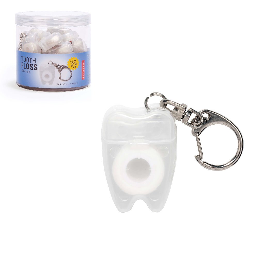 Kikkerland Tooth Floss Keychain
