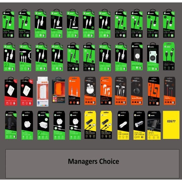 Phone Accessories Planogram - 1 Bay(110x120cm)
