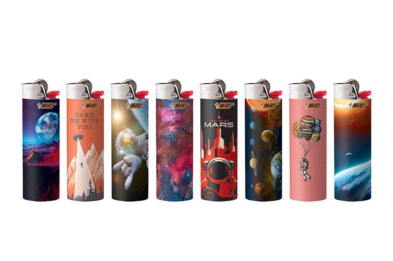 Bic Lighters Print - Out of This World