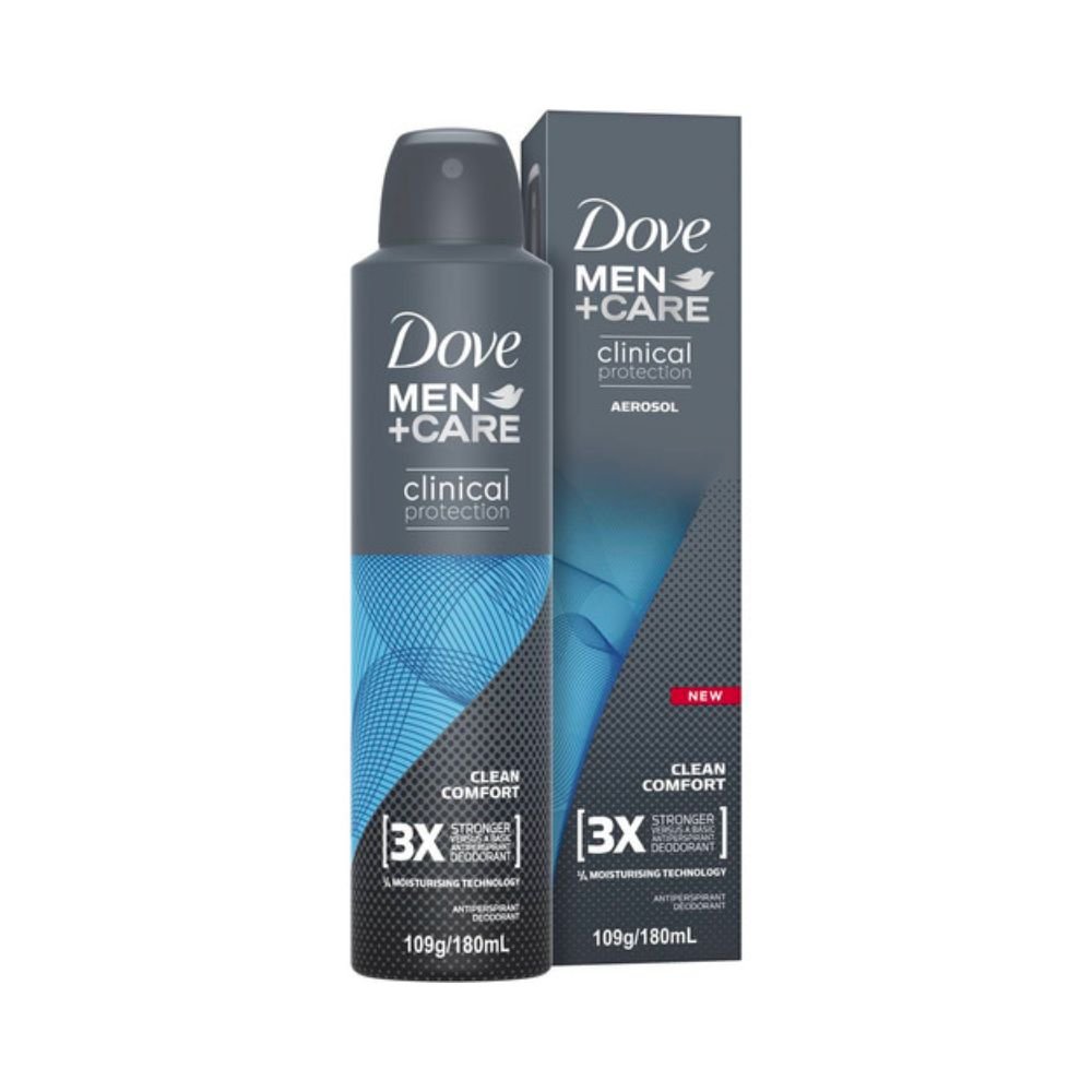 Dove Men + Care Clean Comfort Antiperspirant Deodorant - 109g/180ml