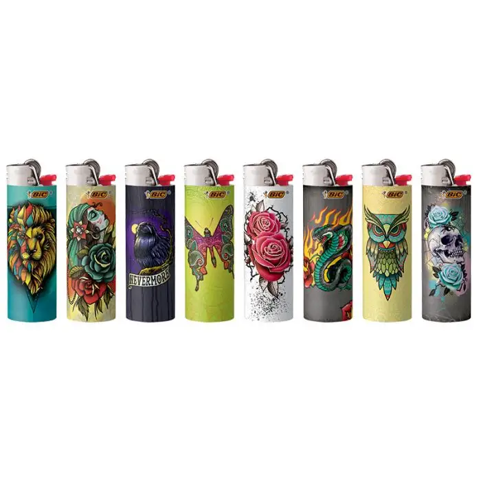 Bic Lighters Print - Tattoo Print