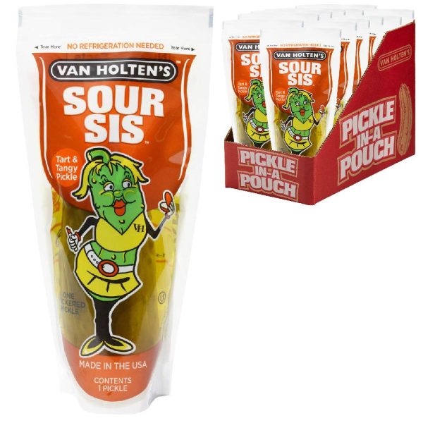 Van Holten's Sour Sis Tart & Tangy Pickle-In-A-Pouch - CDU