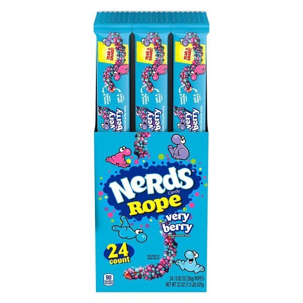 Nerds Rope Gummy & Crunchy Very Berry Candy 26g