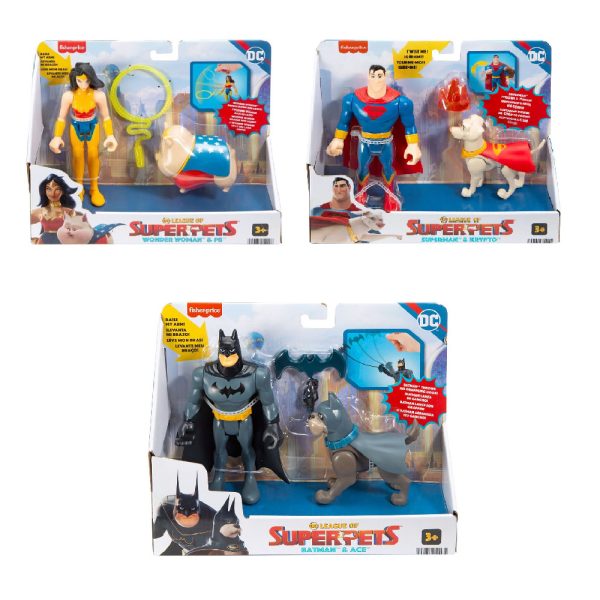 Fisher-Price DC League of Super-Pets Super Hero & Pet Figures - Assorted