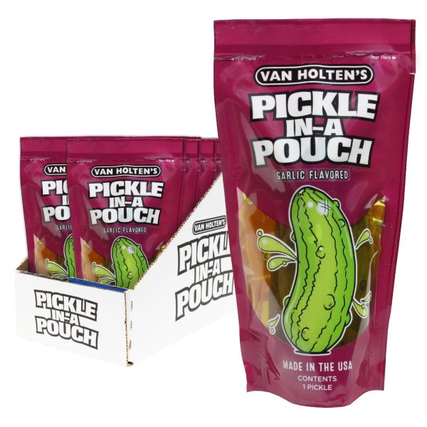 Van Holten's Jumbo Garlic Pickle-In-A-Pouch - CDU