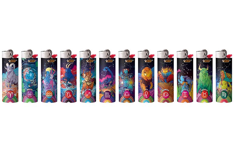 Bic Lighters Print - Astrology