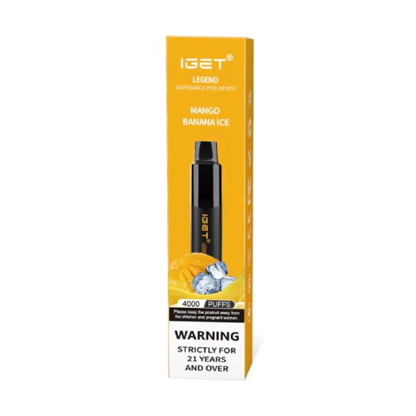 IGET Legend Disposable Vape - Mango Banana Ice - 4000 Puffs