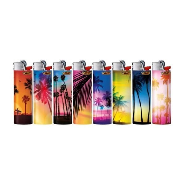 Bic Lighters Print - Palms & Sunset