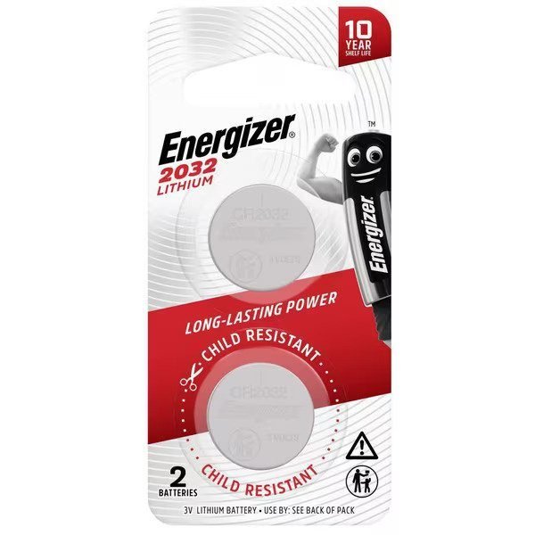 Energizer 3V 2032 Lithium Battery - 2 Pack