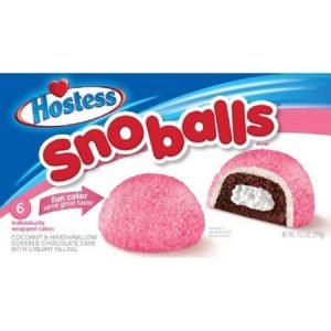 Hostess Sno Balls Coconut Marshamallow Covered Cake 298g