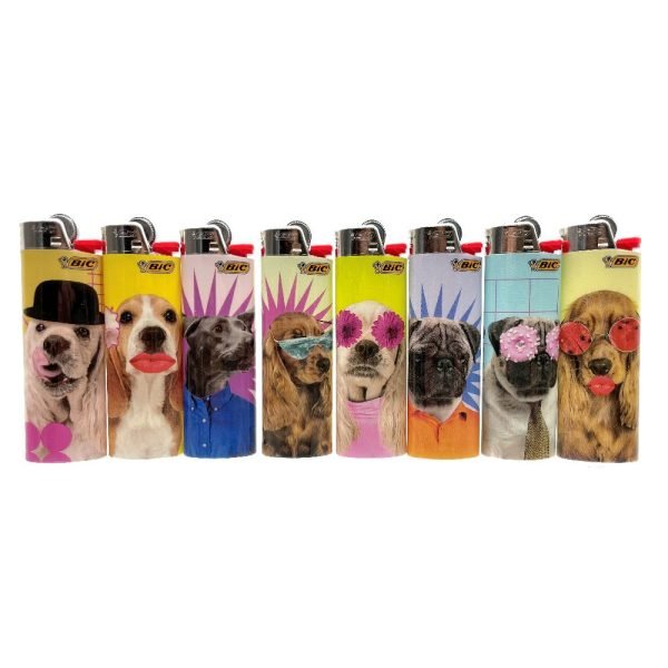 Bic Lighters Print - Stylish Dogs