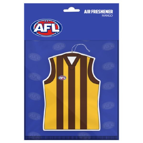 Licenced AFL Air Freshener Hawthorn Guernsey