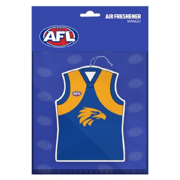 Licenced AFL Air Freshener West Coast Eagles Guernsey