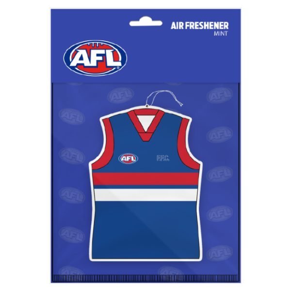 Licenced AFL Air Freshener Western Bulldogs Guernsey