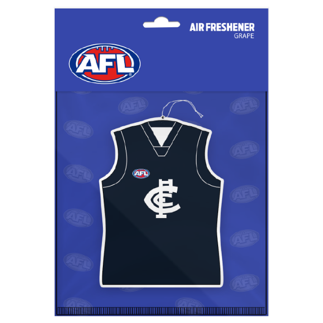 Licenced AFL Air Freshener Carlton Guernsey