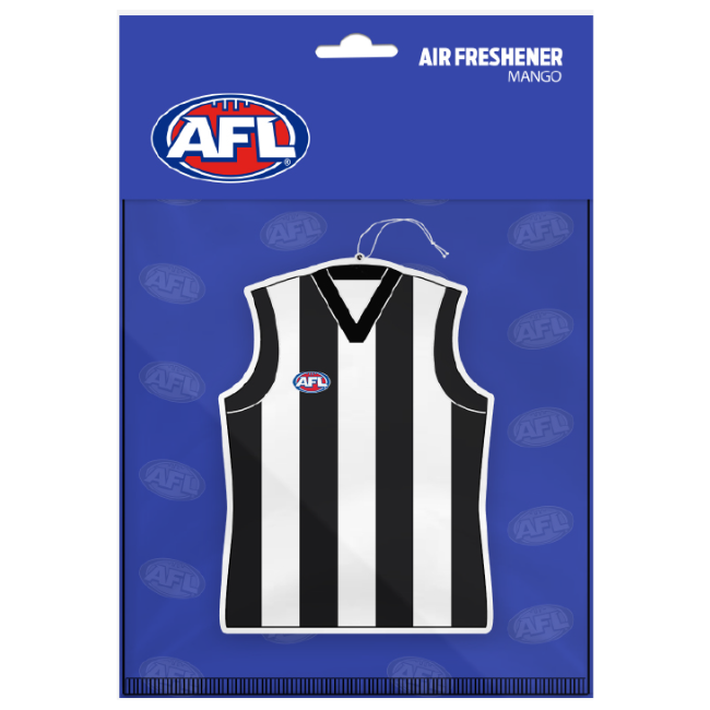 Licenced AFL Air Freshener Collingwood Guernsey
